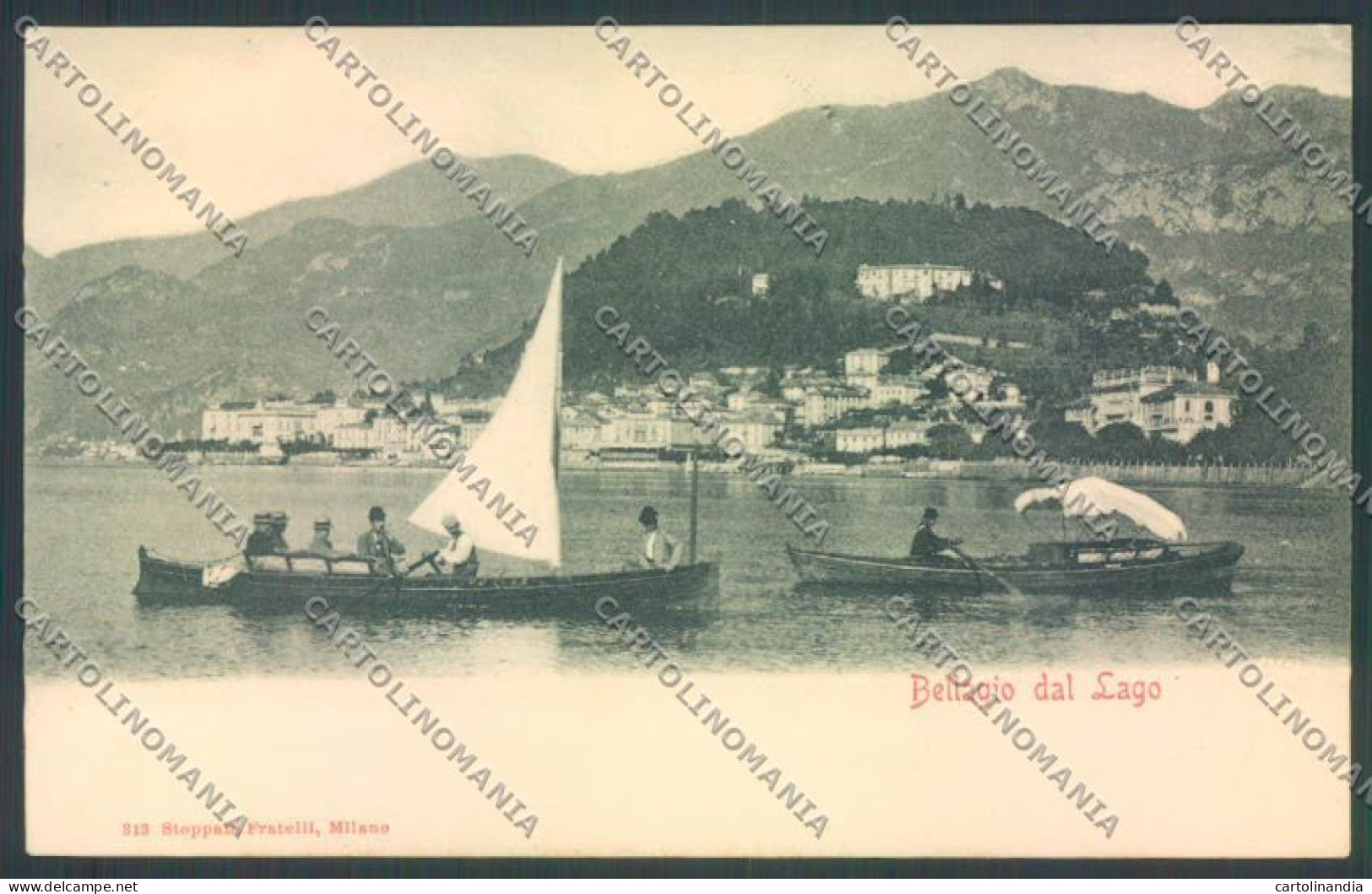 Como Bellagio Barca Cartolina LQ1945 - Como