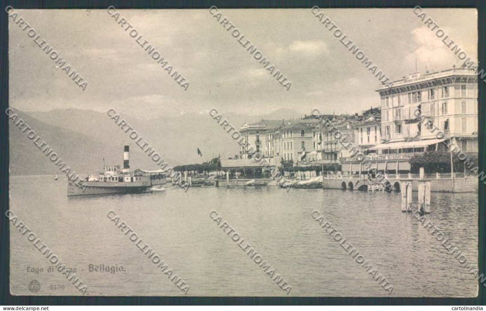 Como Bellagio Battello PIEGHINE Cartolina LQ1949 - Como