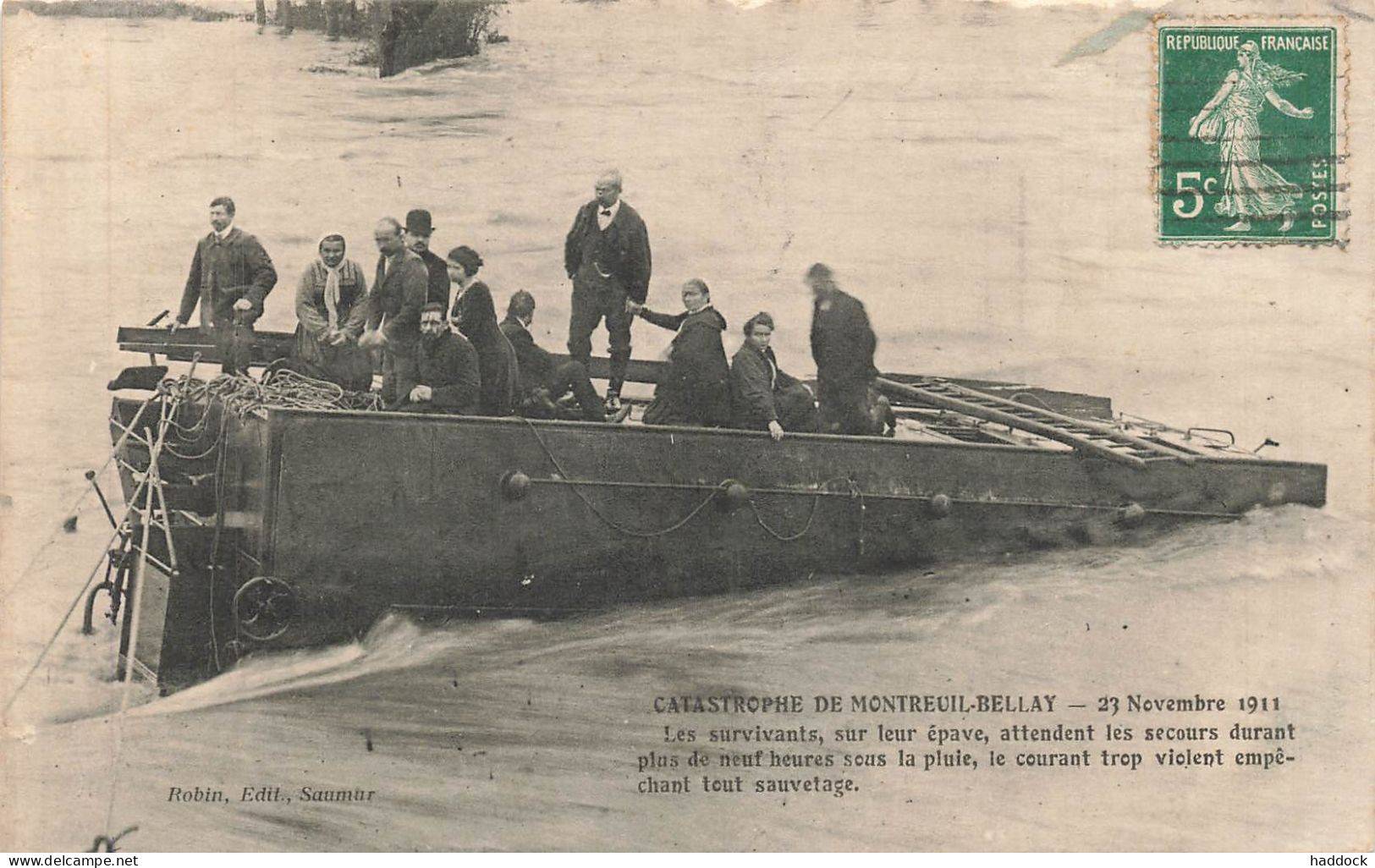 MONTREUIL BELLAY : CATASTROPHE DU 23 NOVEMBRE 1911 - Montreuil Bellay