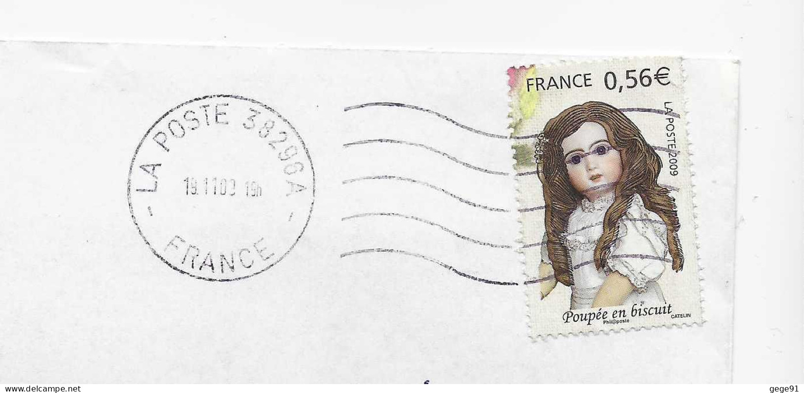 YT 4399 - Poupée En Biscuit - Enveloppe Entière - Storia Postale