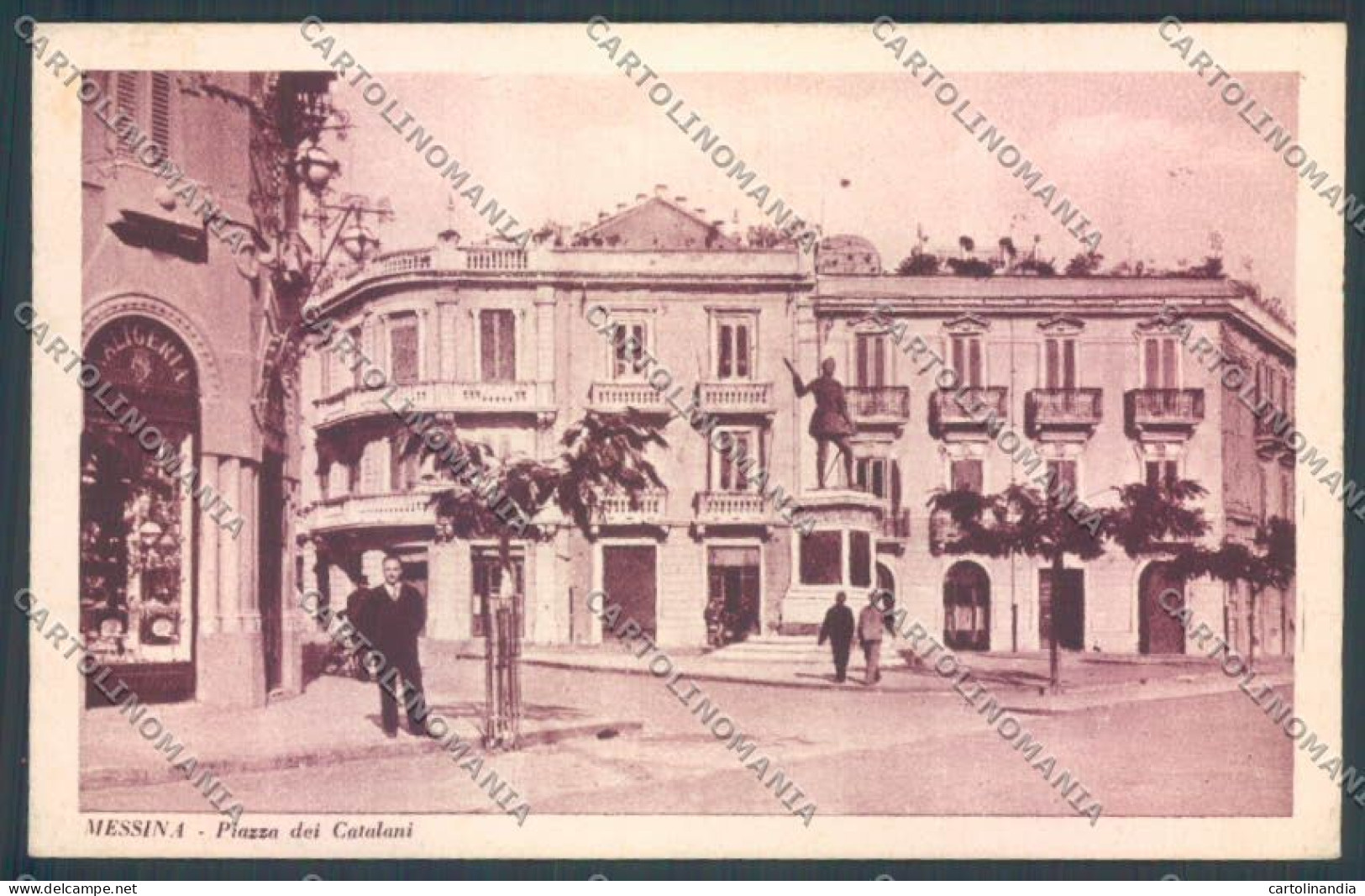 Messina Città Piazza Catalani Cartolina ZB9655 - Messina