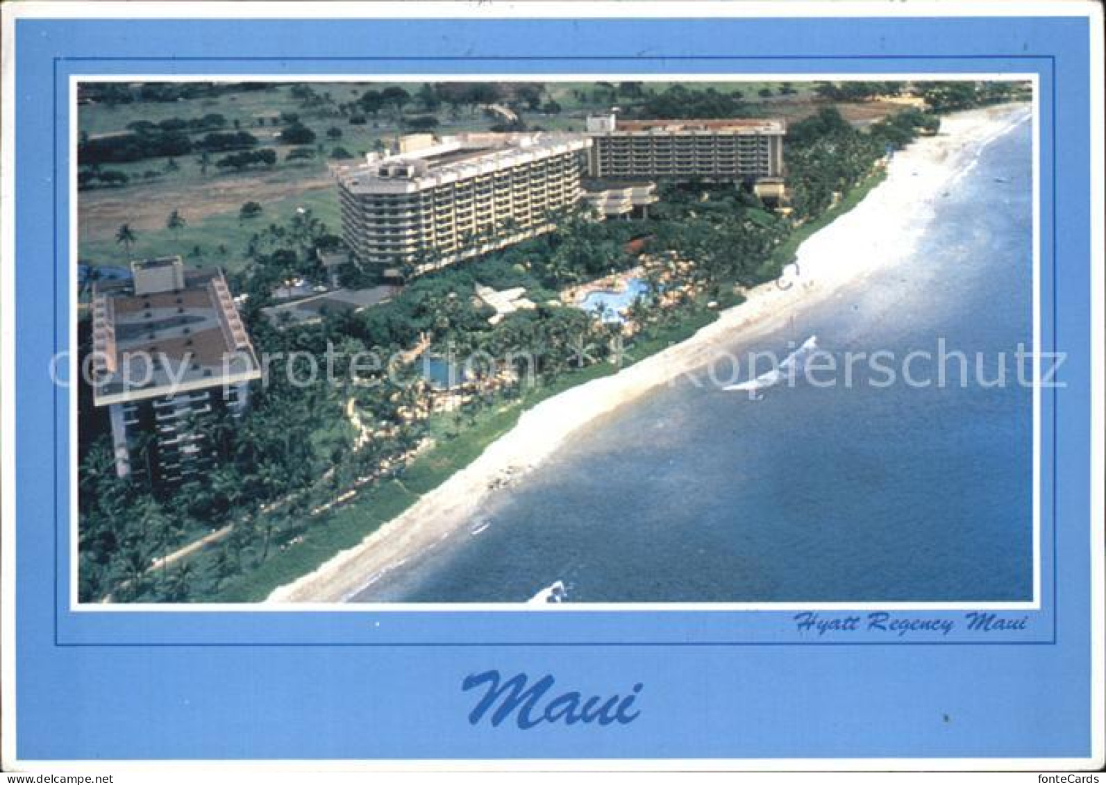 72444703 Maui_Hawaii Hyatt Regency Hotel Kaanapali Beach Aerial View - Otros & Sin Clasificación