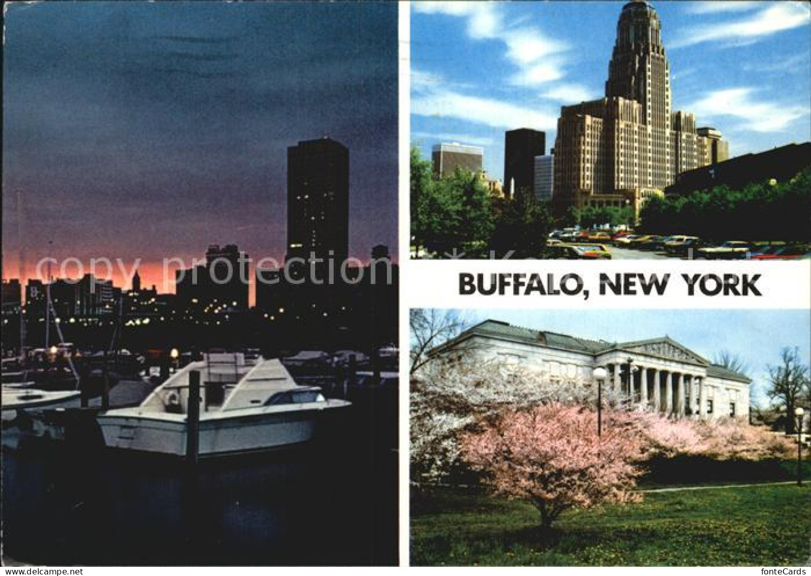 72444618 Buffalo_New_York Boats Lake Erie Skyline Skyscraper Building - Other & Unclassified