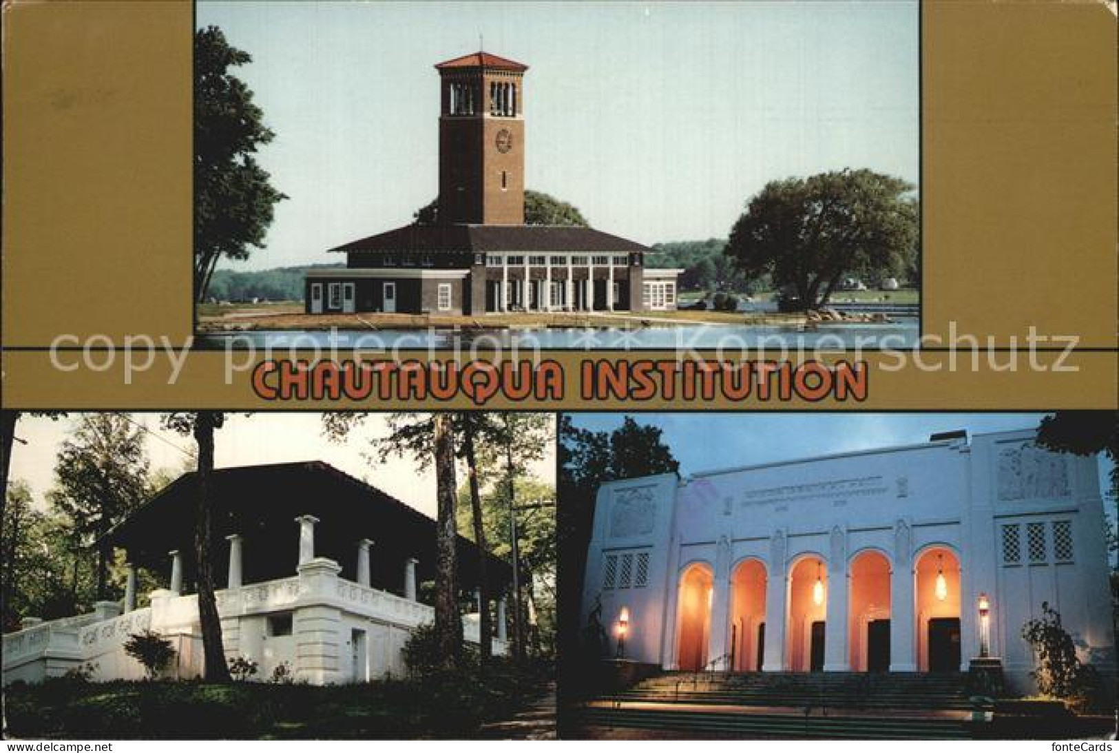 72444617 Chautauqua_New_York Chautauqua Institution Miller Bell Tower Hall Of Ph - Other & Unclassified