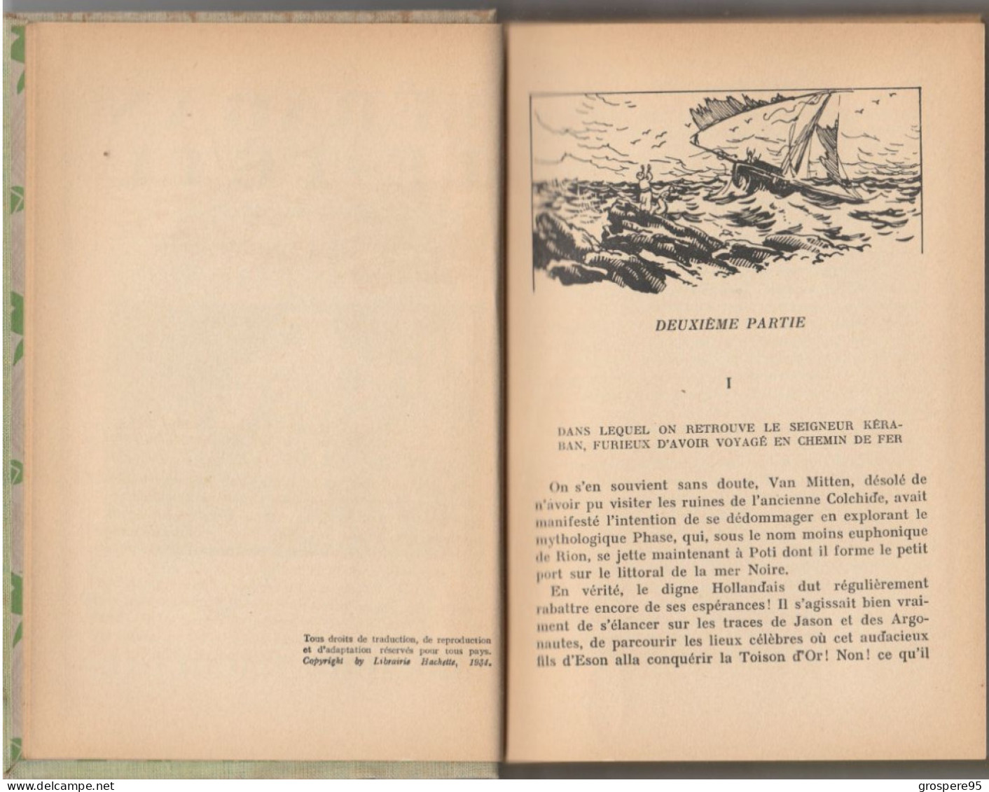 JULES VERNE KERABAN LE TETU 1er et 2ieme partie 1934 avec jaquettes