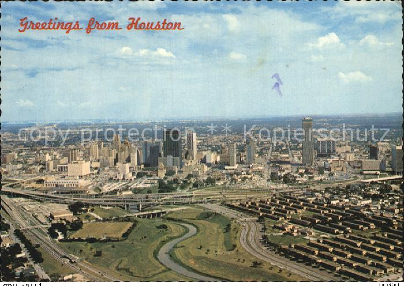 72444581 Houston_Texas Skyline Aerial View - Autres & Non Classés