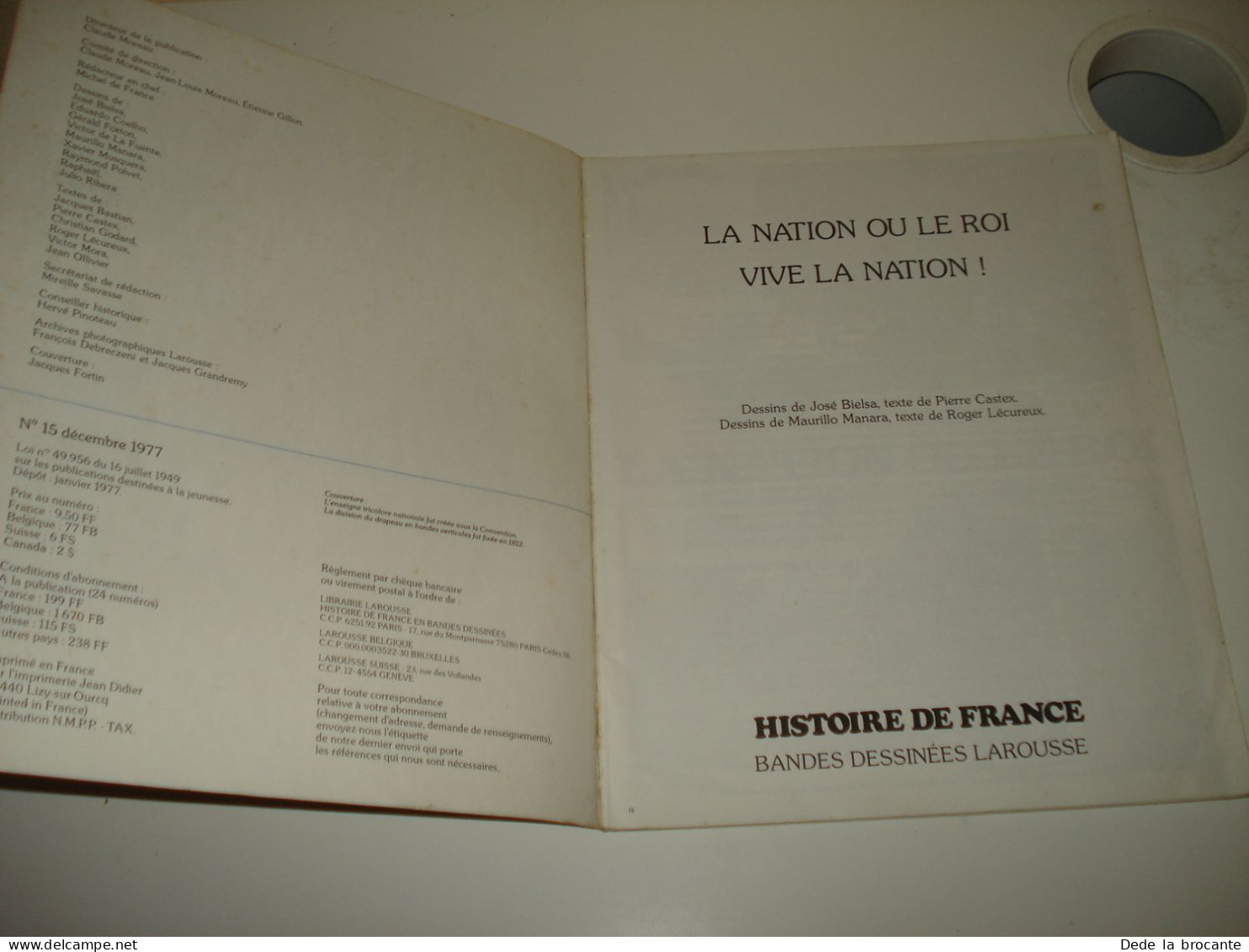 C55 / Histoire De France En BD N° 15 - La Révolution  - EO De 1977 - Autres & Non Classés