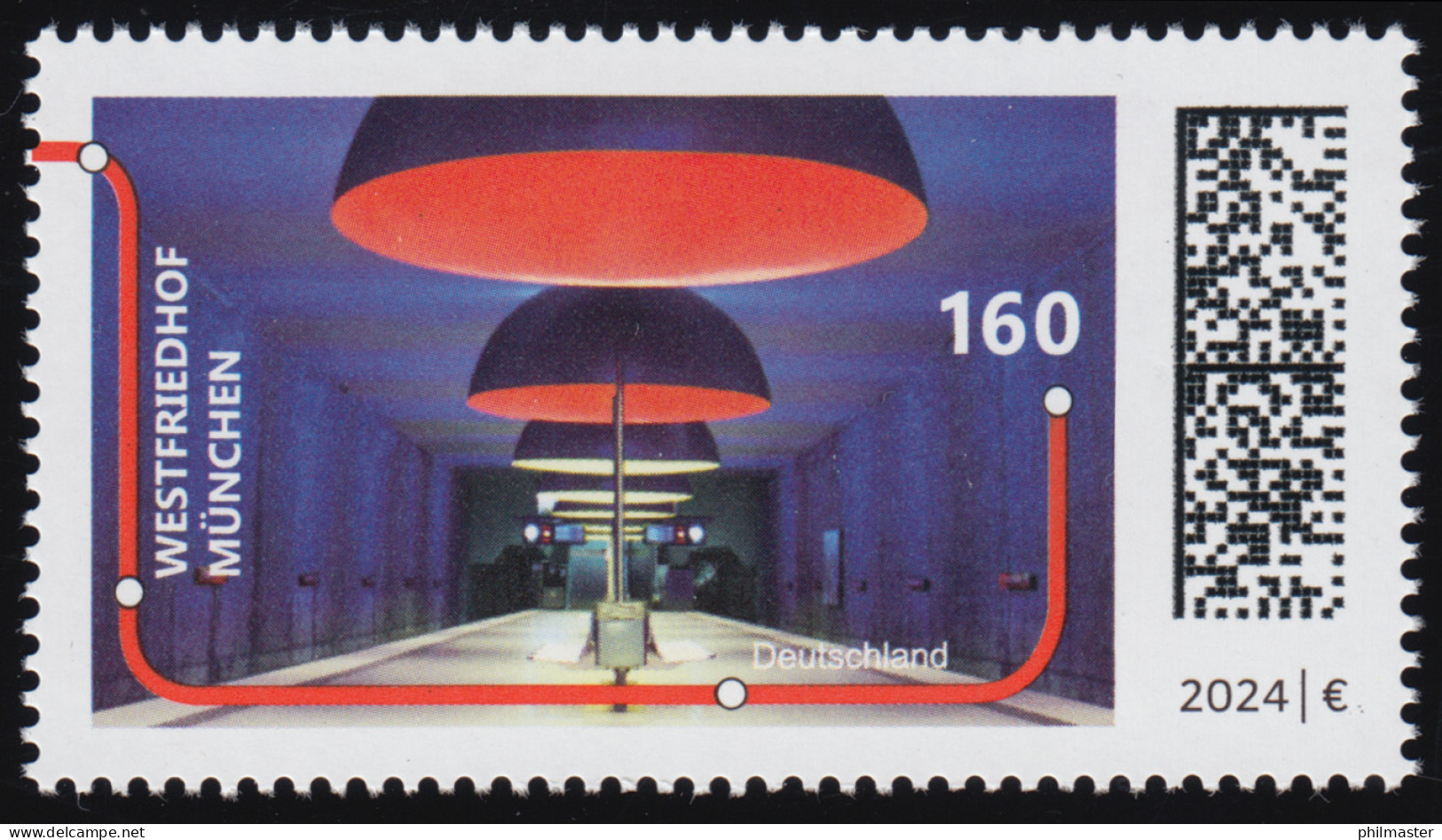 3807 U-Bahn-Station Westfriedhof München, Postfrisch **/MNH - Ungebraucht