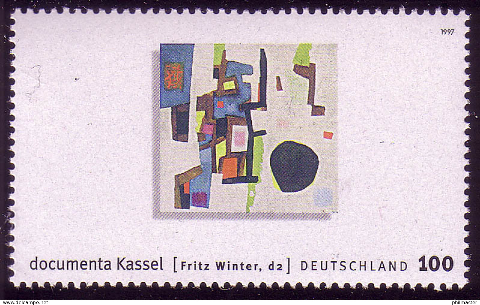 1927 Documenta Gemälde Von Fritz Winter, Aus Block ** Postfrisch - Ungebraucht