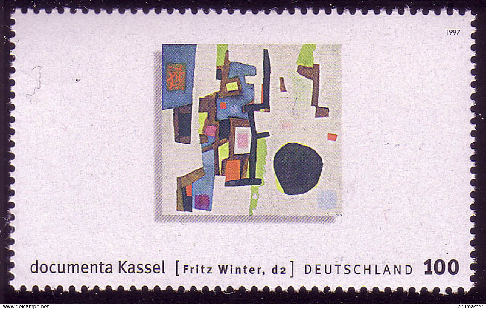 1927 Documenta Gemälde Von Fritz Winter, Aus Block ** Postfrisch - Nuevos