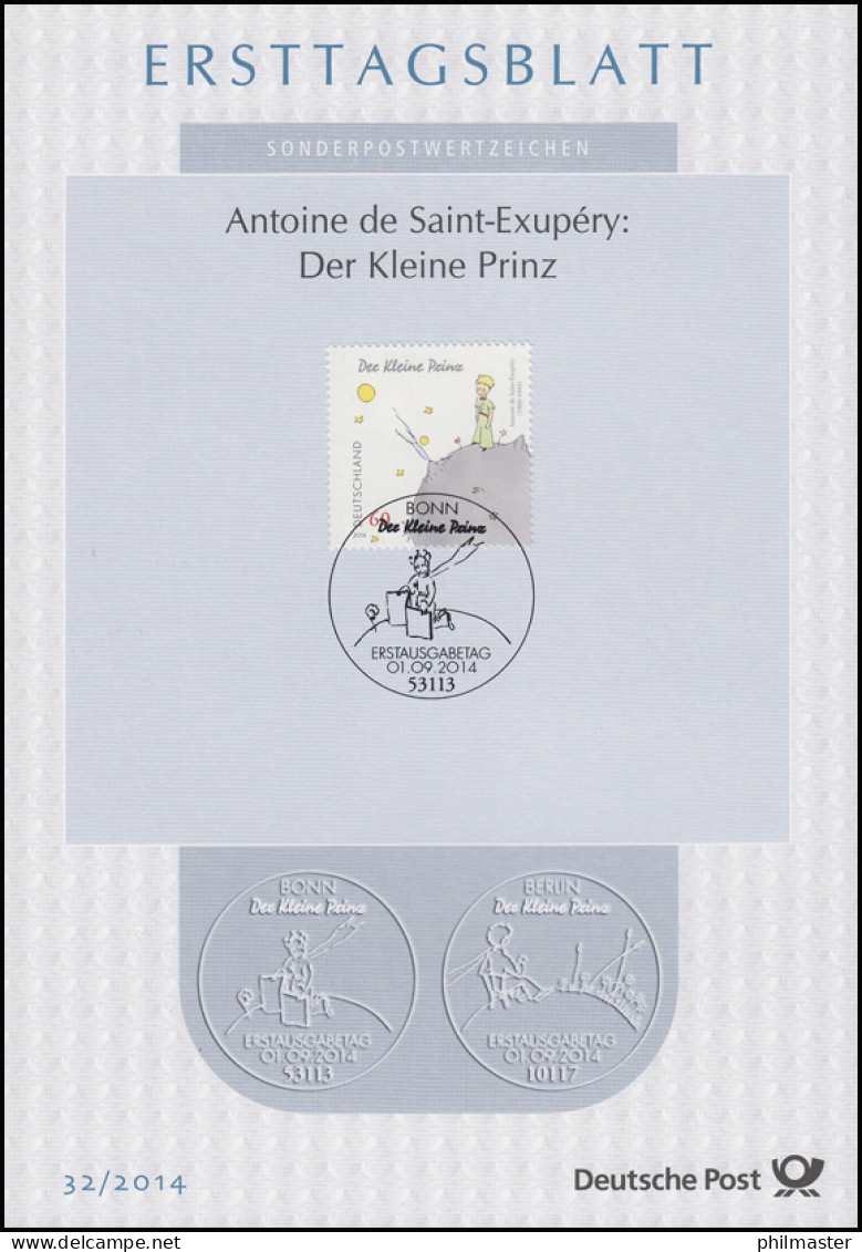 ETB 32/2014 Antoine De Saint-Exupéry - Der Kleine Prinz - 2011-…