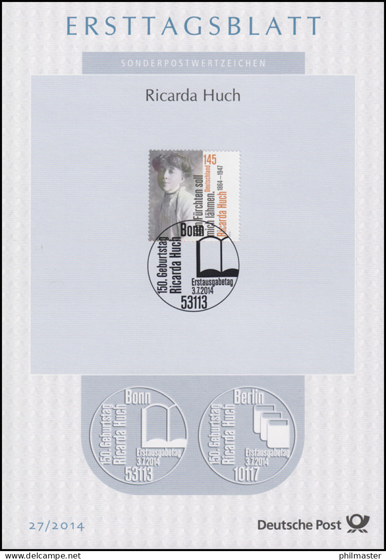 ETB 27/2014 Ricarda Huch, Philosophin - 2011-…