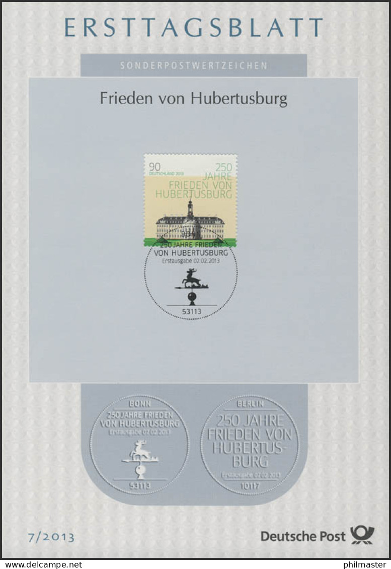 ETB 07/2013 Frieden Von Hubertusburg - 2011-…