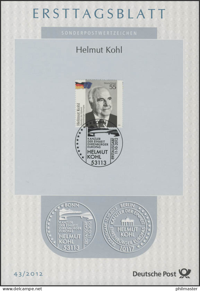 ETB 43/2012 Helmut Kohl - 2011-…