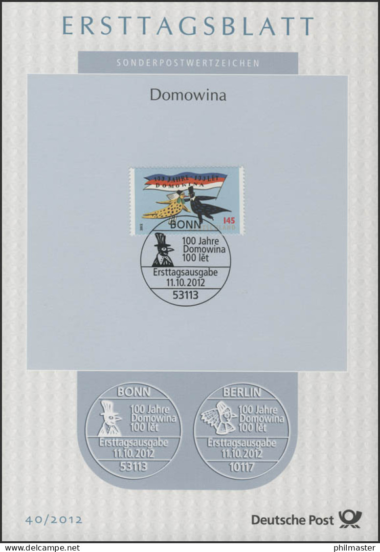 ETB 40/2012 Domowina, Vogelhochzeit - 2011-…