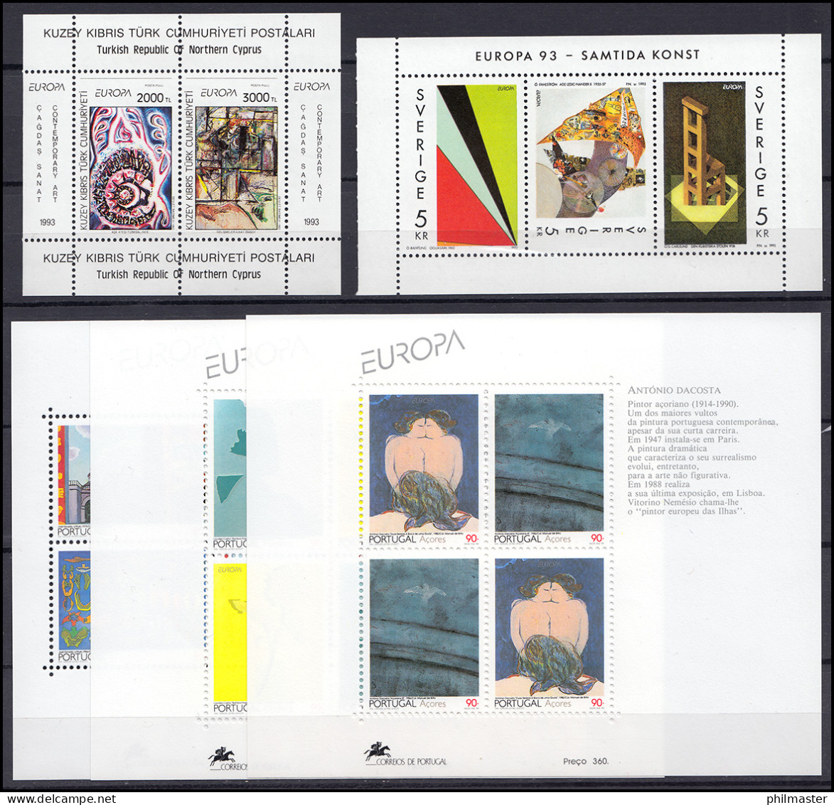 Gemeinschaft / CEPT / Europa 1993 Jahrgang 46 Ausgaben Komplett ** - Sonstige & Ohne Zuordnung