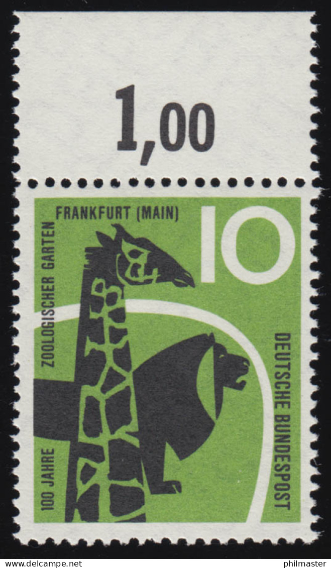 288 Zoologischer Garten ** Oberrand - Unused Stamps