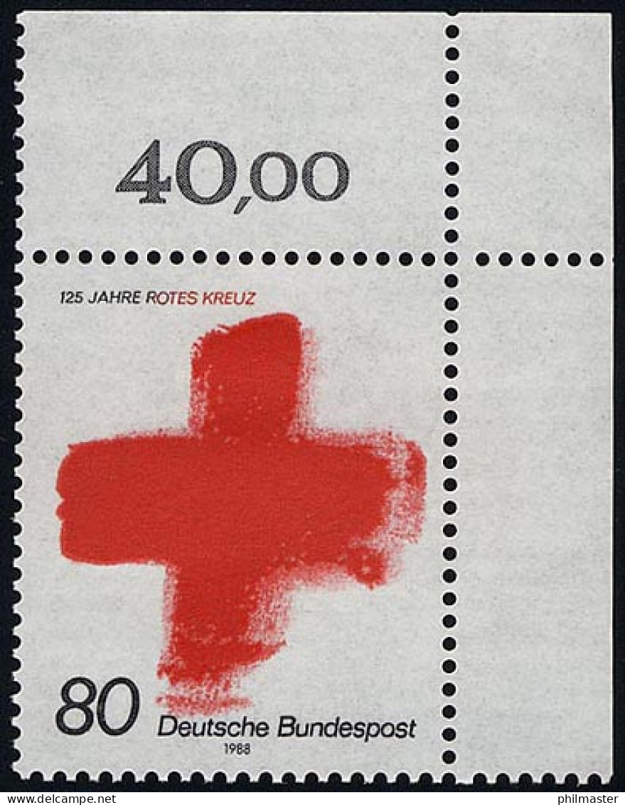 1387 Rotes Kreuz ** Ecke O.r. - Ungebraucht