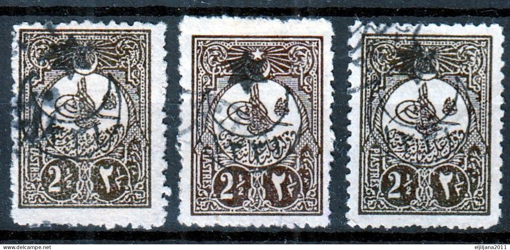 Turkey / Türkei 1915 ⁕ Overprint Year 1331 ( On Mi.139) Mi. 298 ⁕ 3v Used - Used Stamps