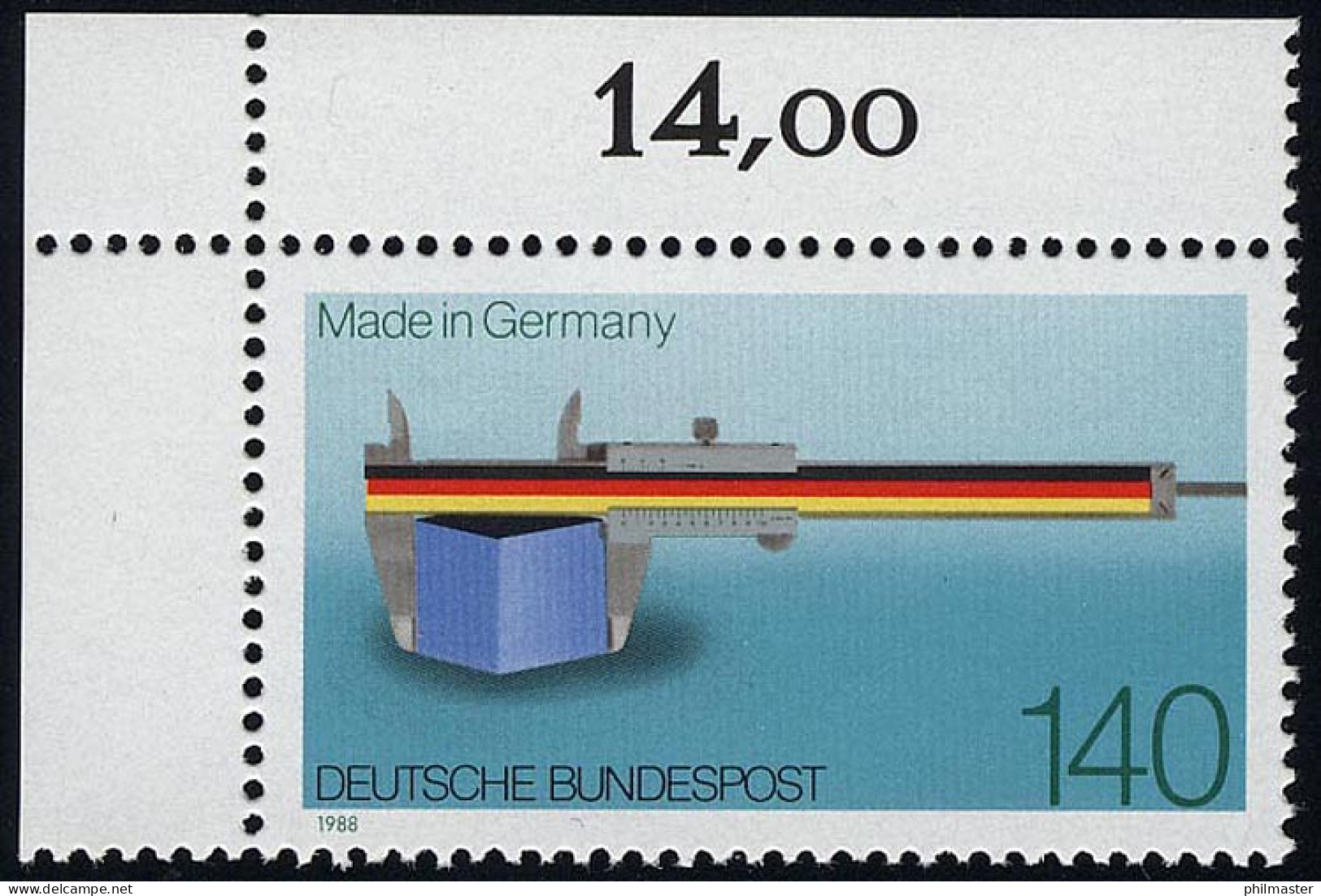 1378 Made In Germany ** Ecke O.l. - Unused Stamps