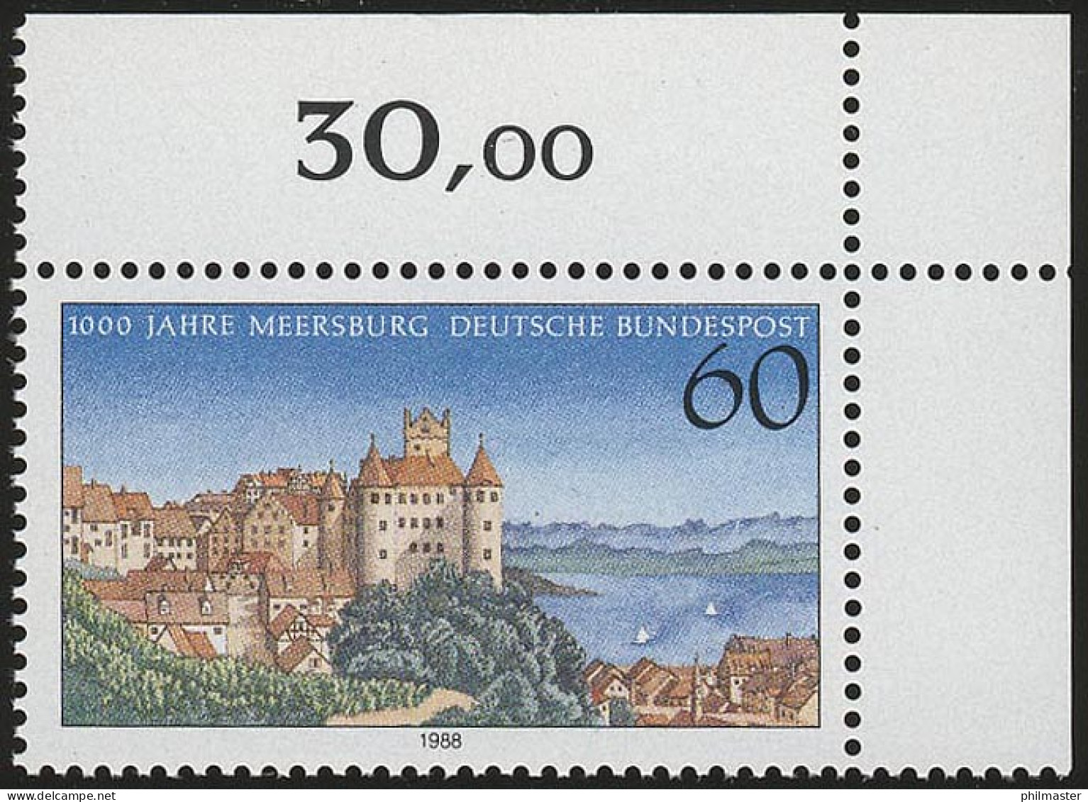 1376 Meersburg ** Ecke O.r. - Unused Stamps