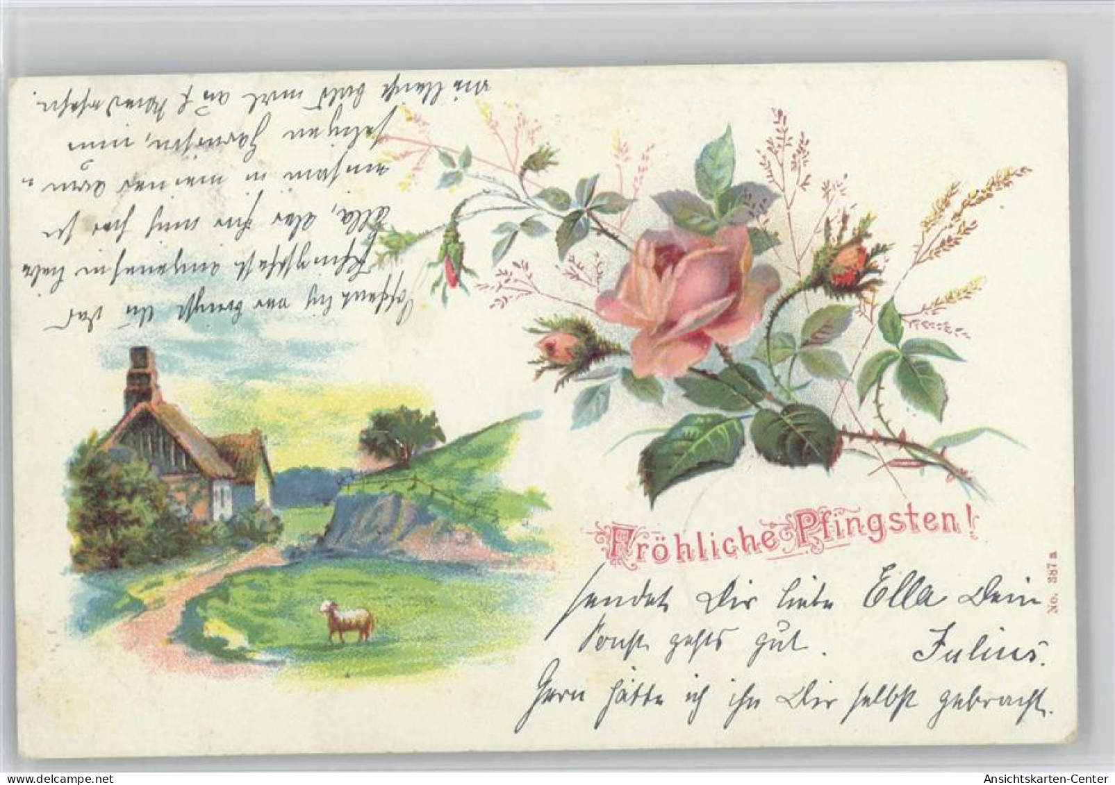 11001105 - Pfingsten Rosen  1904 Litho AK - Pfingsten