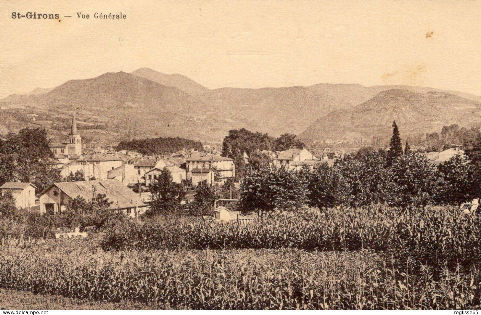 CPA - 1918 - ST GIRONS - VUE GENERALE - CL.32.55 - Saint Girons