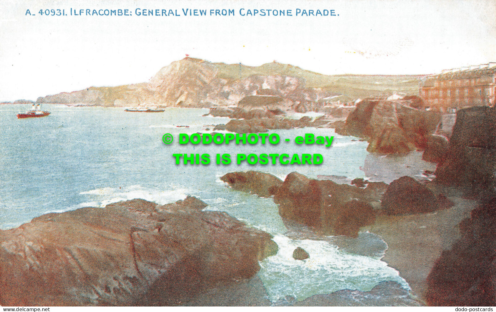 R485308 A. 40931. Ilfracombe. General View From Capstone Parade. Celesque Series - Mondo