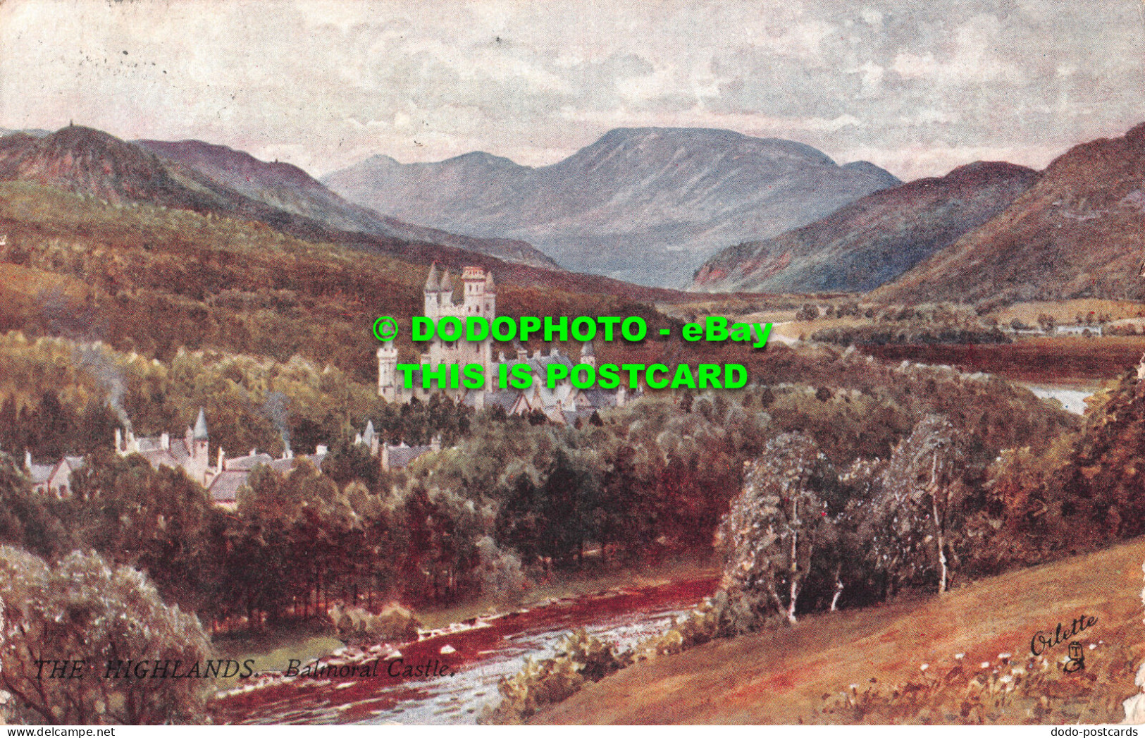 R485315 The Highlands. Balmoral Castle. Bonnie Scotland. Tuck. Oilette. 7349. A. - Mondo