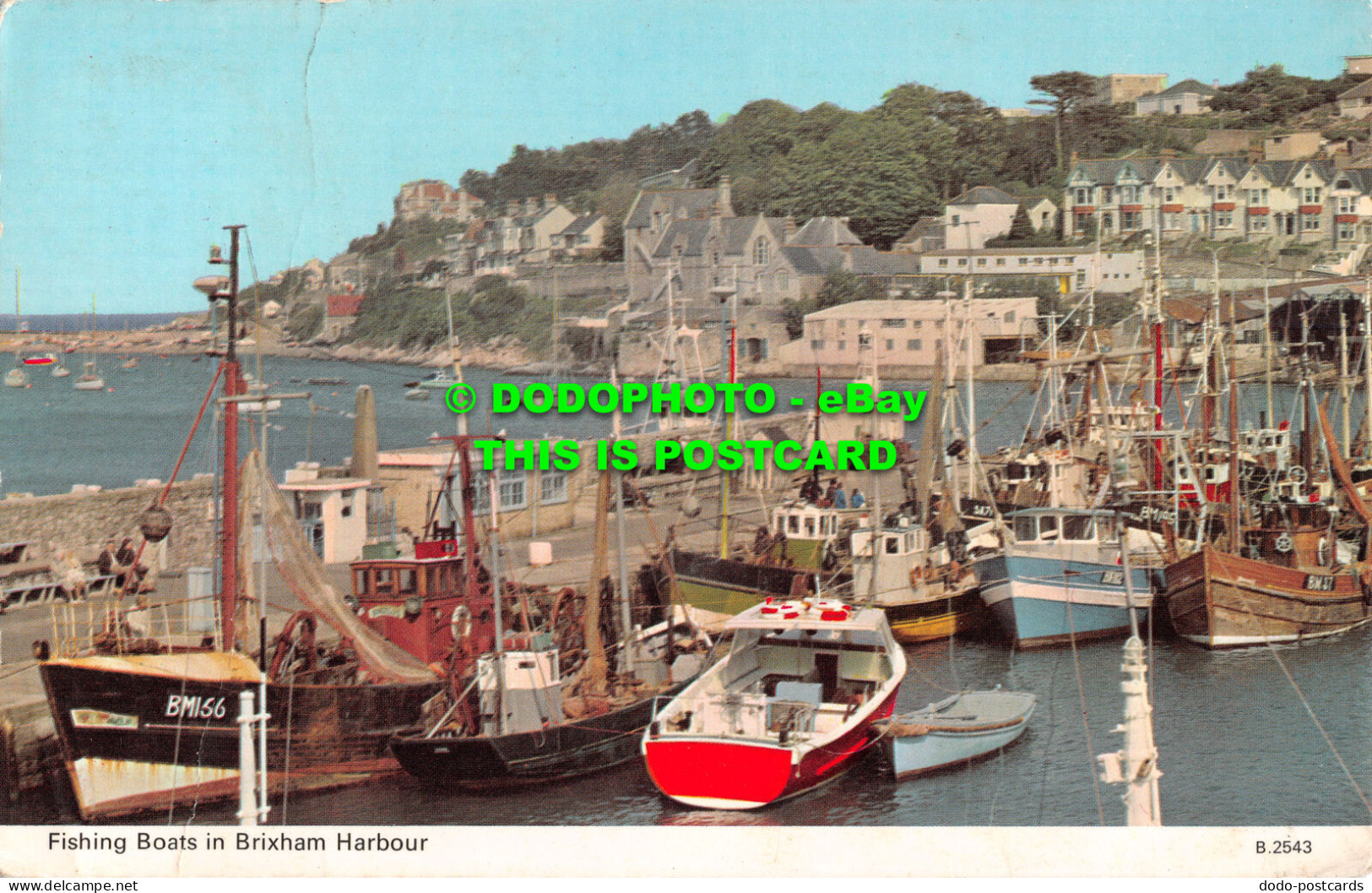 R485503 Fishing Boats In Brixham Harbour. E. T. W. Dennis. 1972 - Mondo