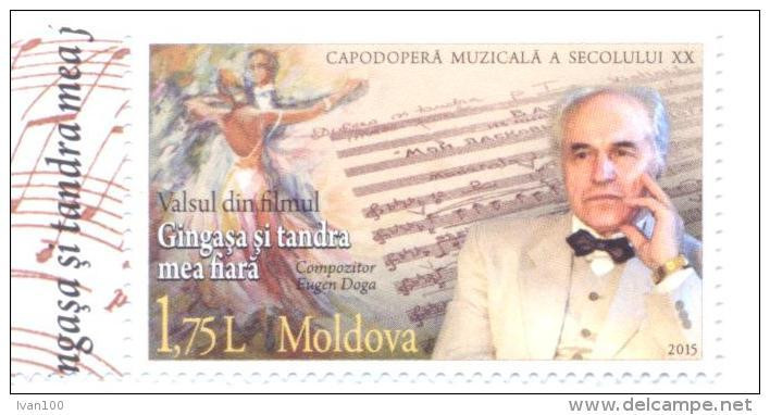 2015. Moldova, Music, Eugen Doga, Composer, 1v, Mint/** - Moldawien (Moldau)