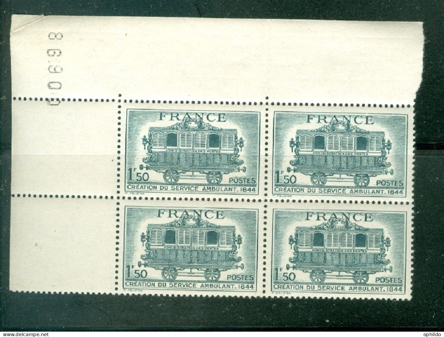 France    609 Bloc 4   * *  TB Avec N° De Feuille   Voir Scan Et Description   - Unused Stamps