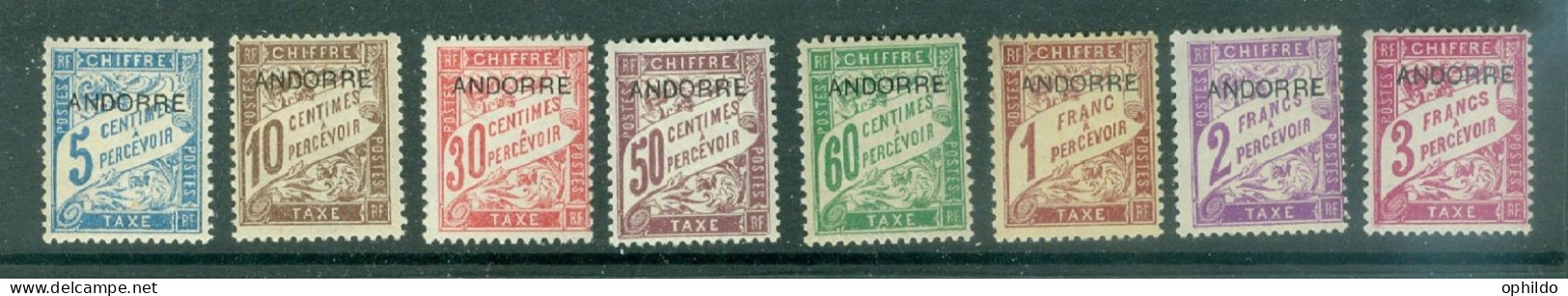 Andorre  Taxe  1/8   *  TB   - Unused Stamps