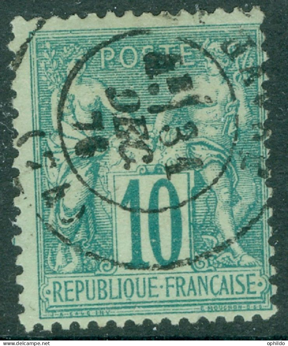 France   65  Ob  TB  Voir Scan Et Description   - 1876-1878 Sage (Type I)