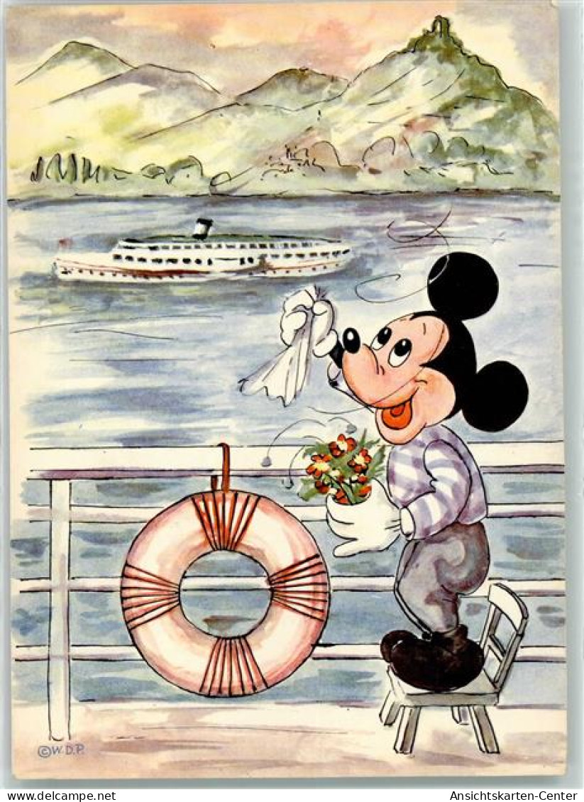 39271305 - Micky Maus Dampfer Seereise Rettungsring Blumen - Disney