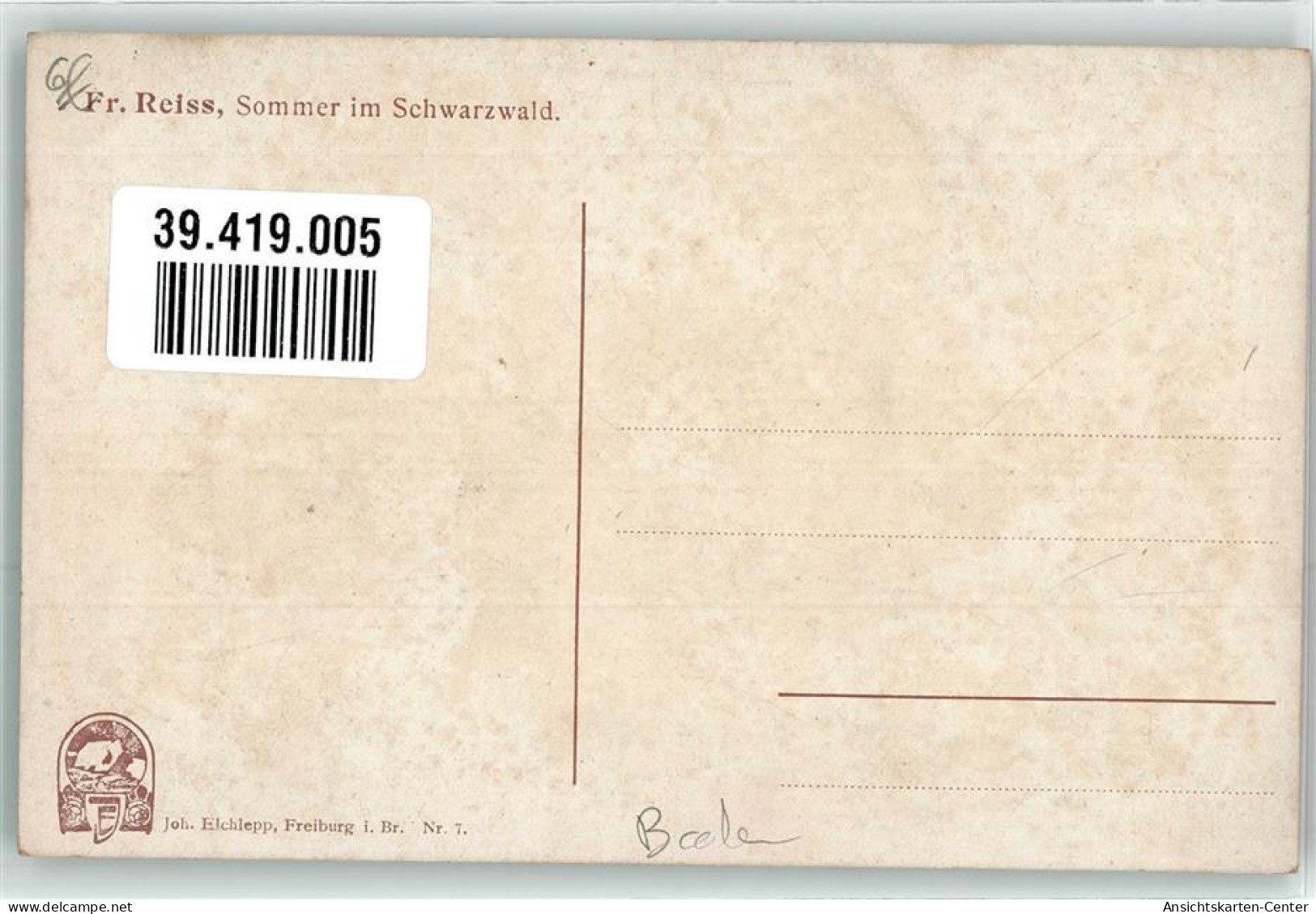 39419005 - Sommer Im Schwarzwald Haus Verlag Eichlepp Nr.7 - Other & Unclassified