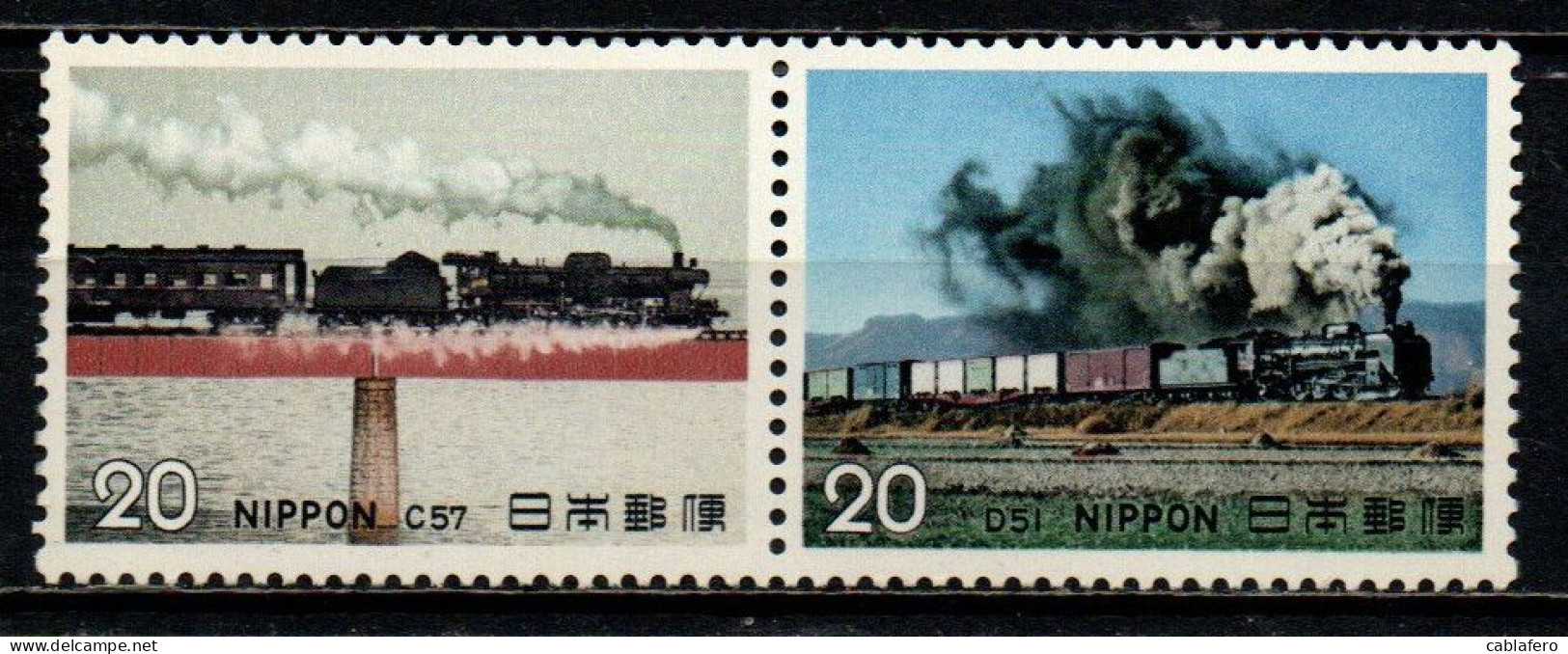 GIAPPONE - 1974 - Steam Locomotives - MNH - Unused Stamps