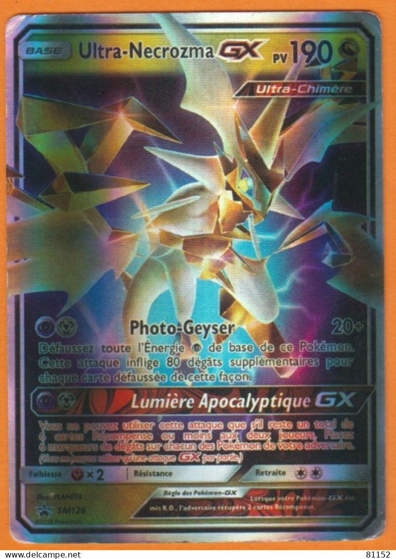 Carte Pokémon Ultra-Necrozma GX Pv190 SM126 Lumière Apocalyptique GX 2018 - Lots & Collections