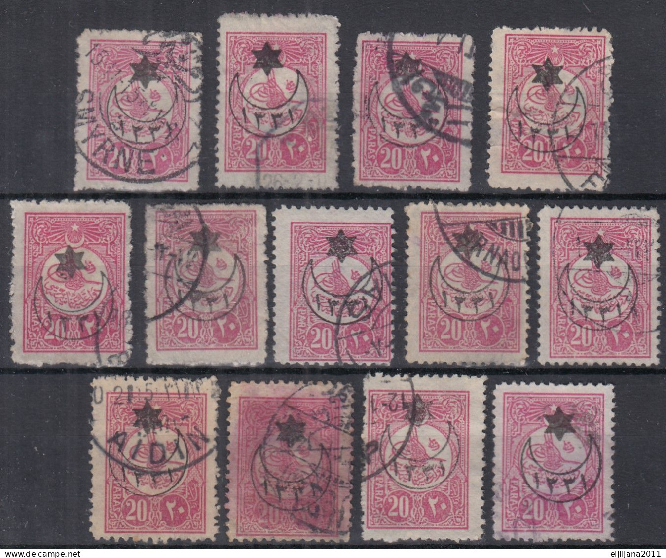 Turkey / Türkei 1915 ⁕ Overprint Year 1331 ( On Mi.161 ) Mi. 306 ⁕ 13v Used - See Scan - Used Stamps