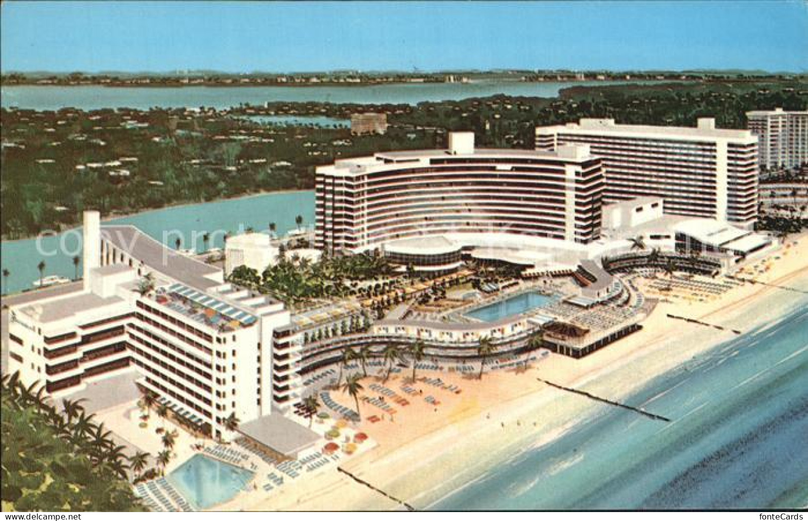72415888 Miami_Beach Fontainebleau Hotel Fliegeraufnahme - Other & Unclassified