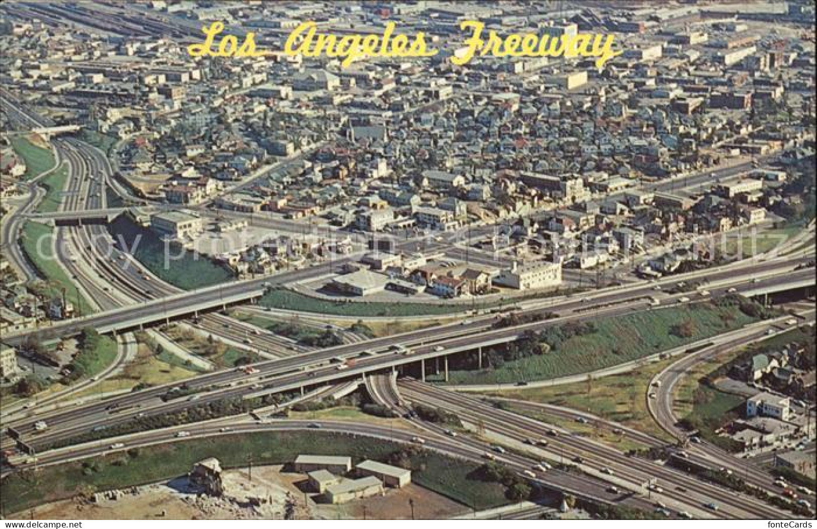 72415884 Los_Angeles_California Fliegeraufnahme Civic Center Freeway - Other & Unclassified