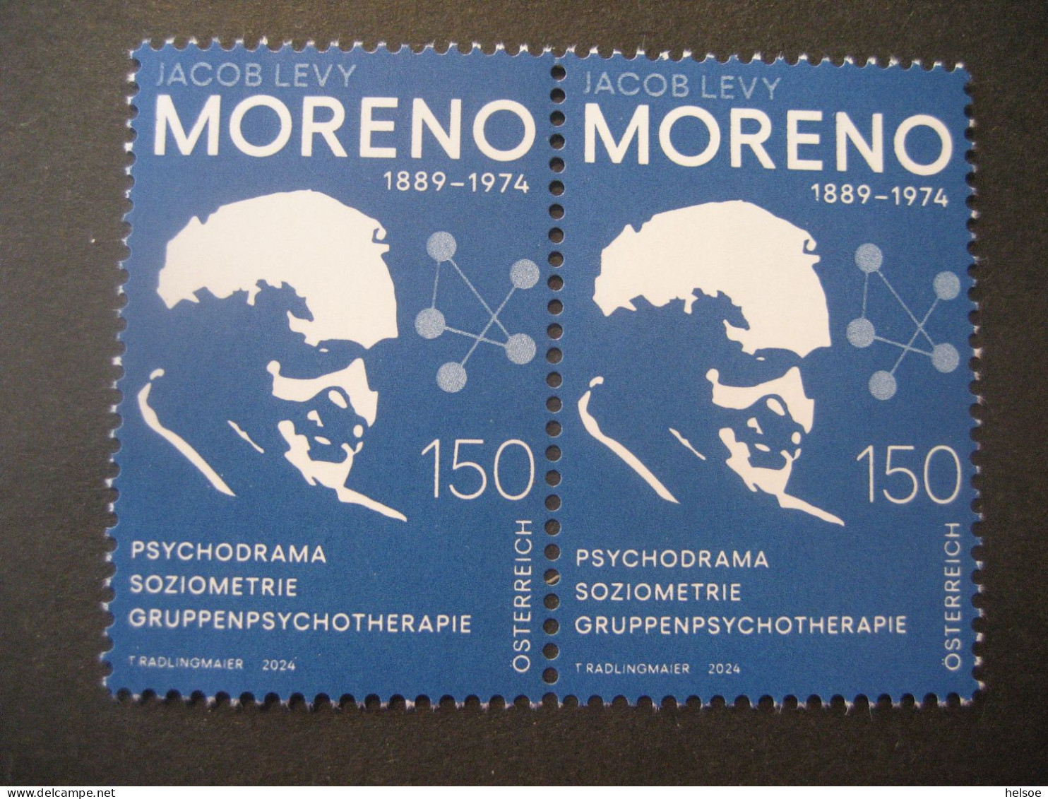 Österreich 2024- Jacob L. Moreno 1889-1974, 2x 150 Ct. Ungebraucht - Unused Stamps