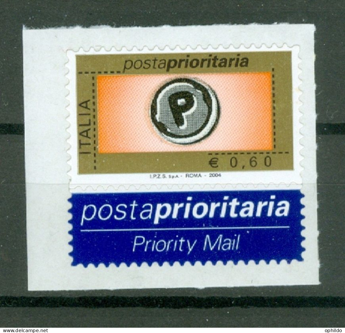 Italie  2004 Poste Prioritaire  0.60 Euro  * *  TB  - 2001-10: Neufs