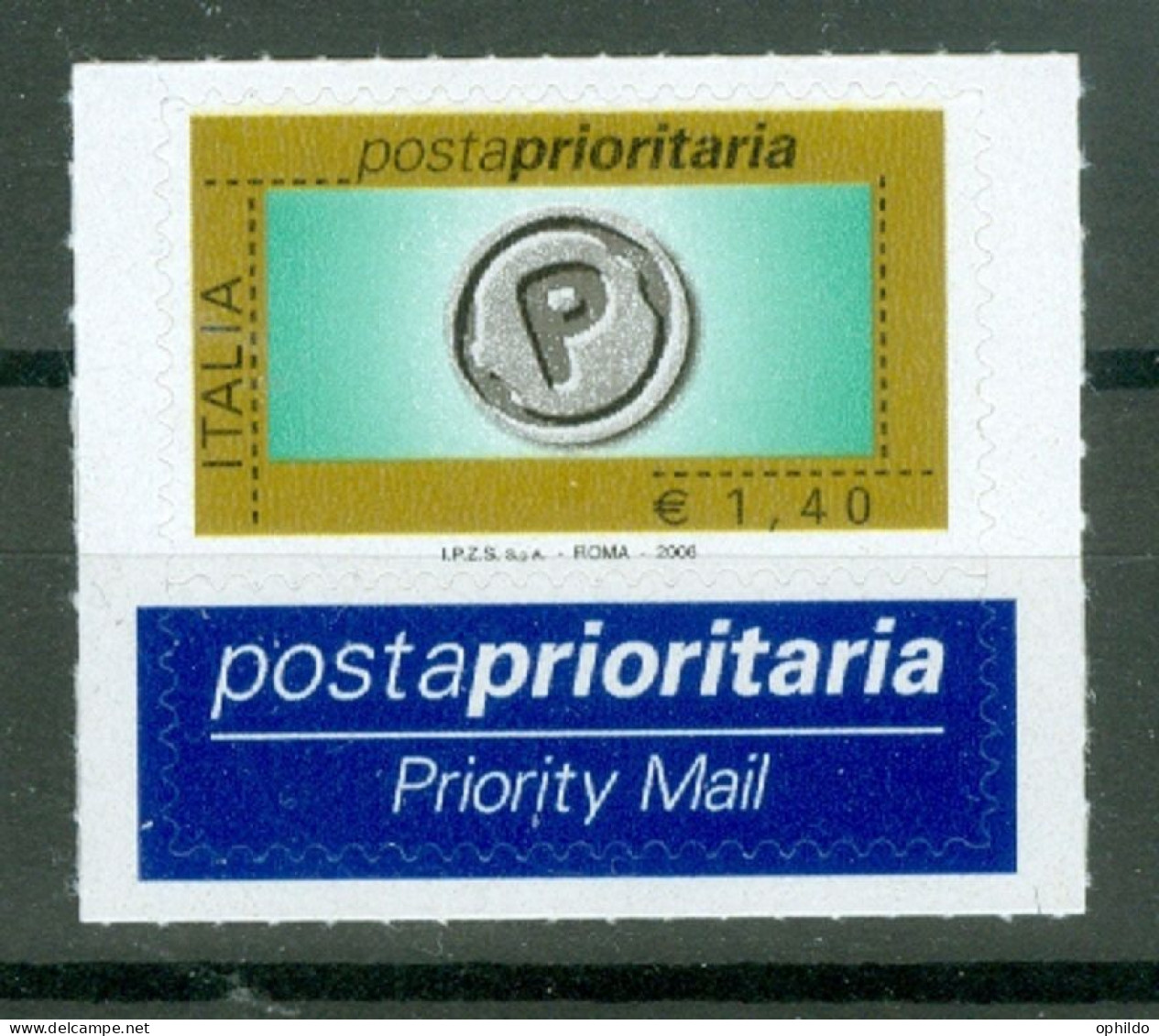 Italie  2006 Poste Prioritaire  1.40 Euro  * *  TB   - 2001-10: Neufs