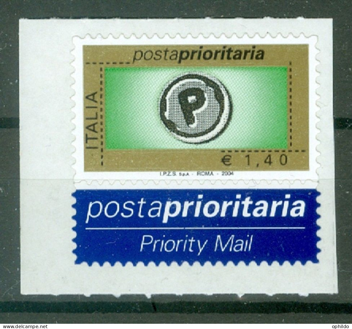 Italie  2004 Poste Prioritaire  1.40 Euro  * *  TB   - 2001-10: Ungebraucht