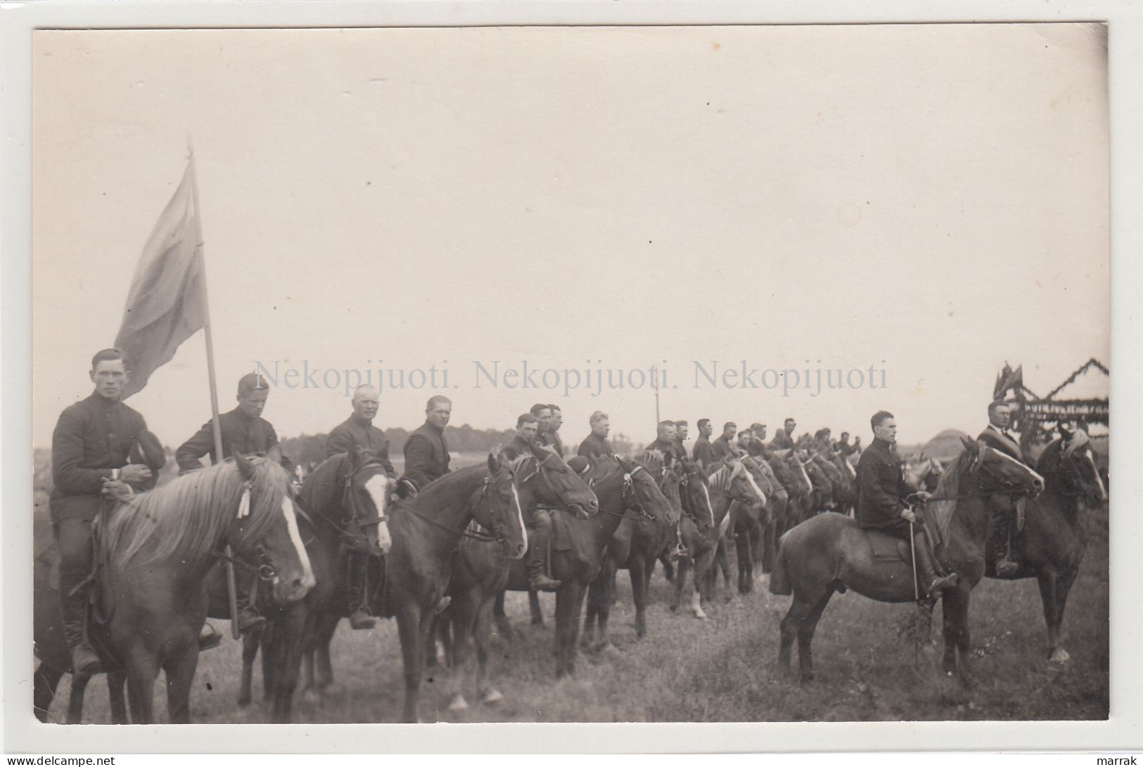 Lietuva, šventė, Vyrai Ant Arklių, Apie 1930 M. Fotografija - Lituanie