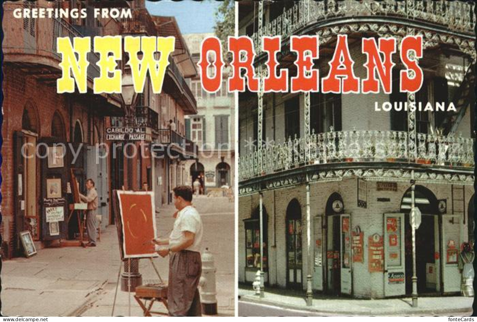 72413034 New_Orleans_Louisiana Paris Of America Stadtansicht Maler - Sonstige & Ohne Zuordnung