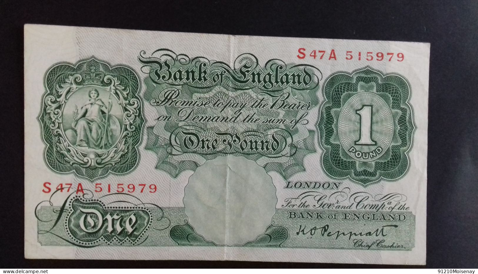 GRANDE BRETAGNE  BILLET  De 1934 - 1 Pound