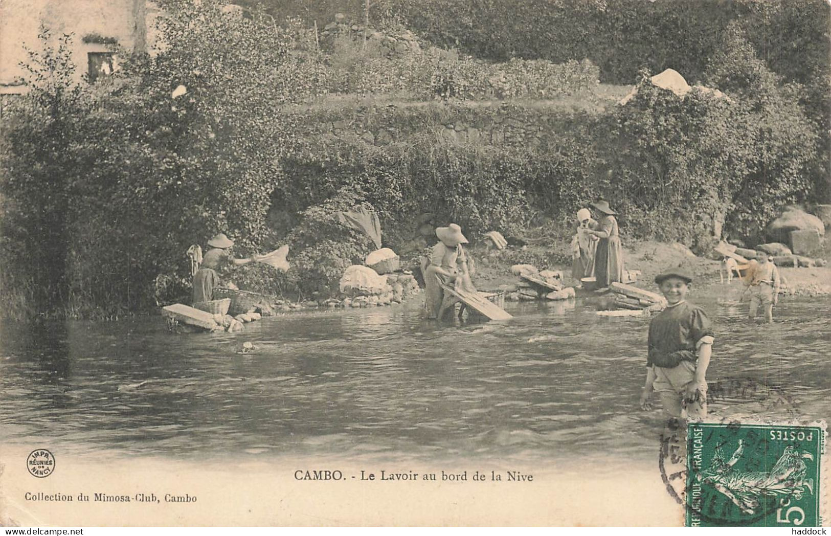 CAMBO : LE LAVOIR AU BORD DE LA NIVE - Cambo-les-Bains