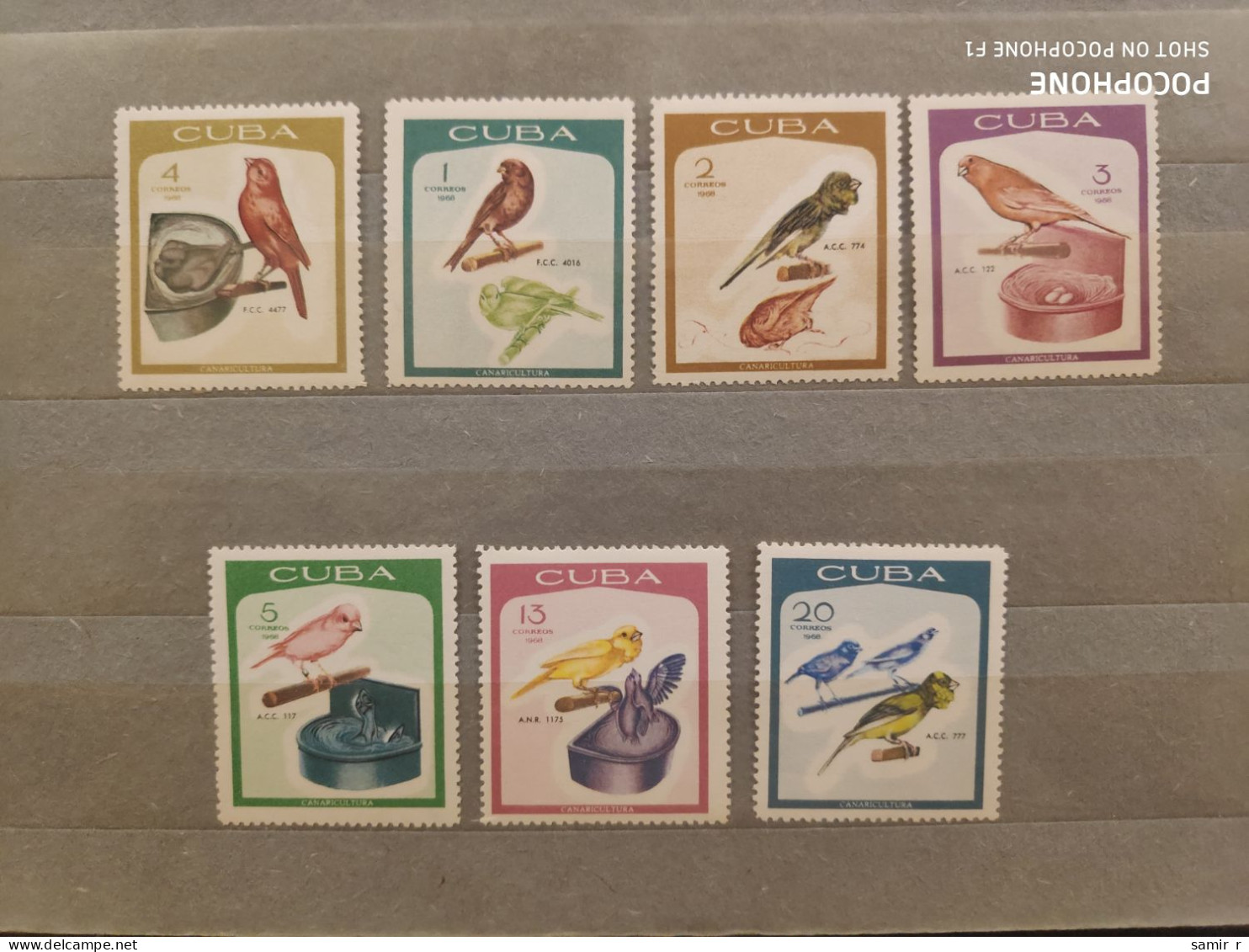 1968	Cuba	Birds  (F90) - Ongebruikt